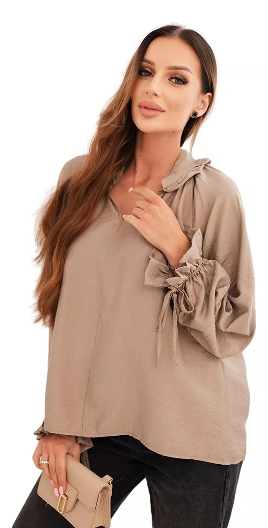 Sieviešu brūna blūze Milan