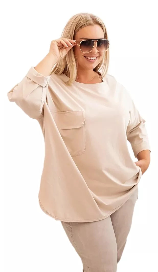 Sieviešu gaiši brūna blūze Margo