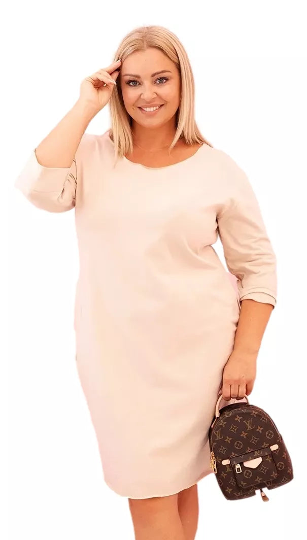 Sieviešu gaiši brūna kleita Lena