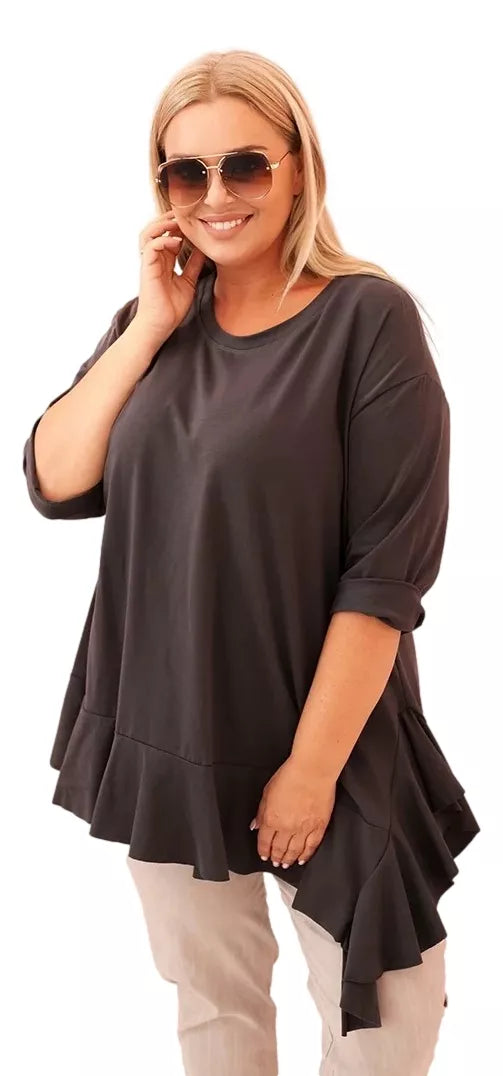 Sieviešu tumši pelēka blūze Berin