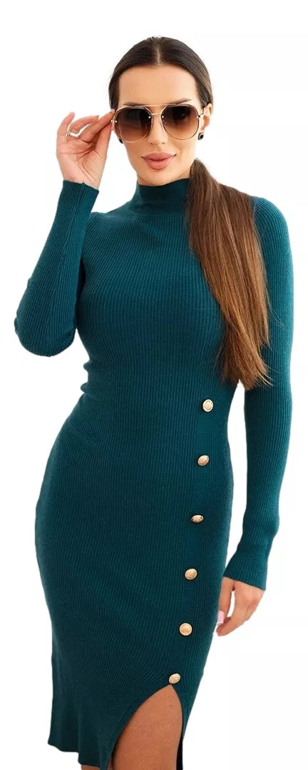 Sieviešu tirkīza kleita Berna