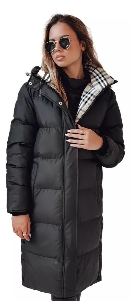 Sieviešu ziemas jaka melna Bren