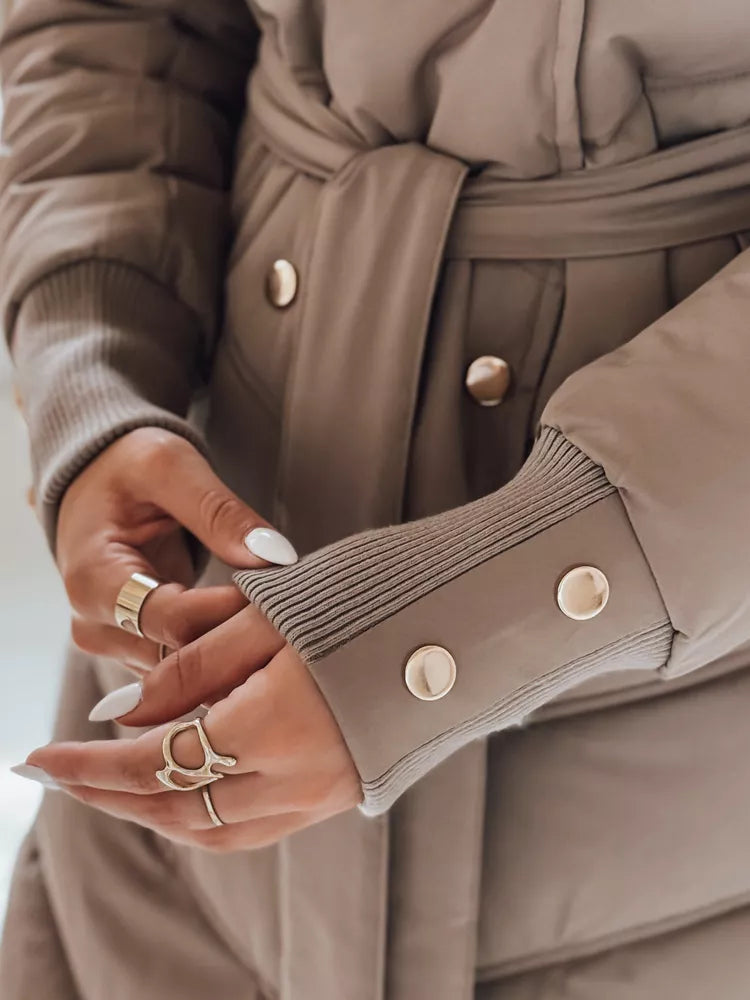 Sieviešu ziemas brūna jaka Karlin