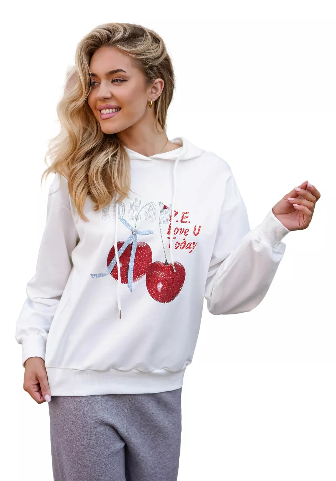 Sieviešu balts džemperis šodien