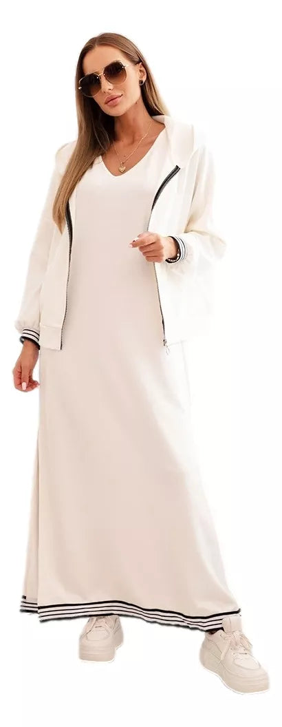 Sieviešu balts atpūtas komplekts Donan