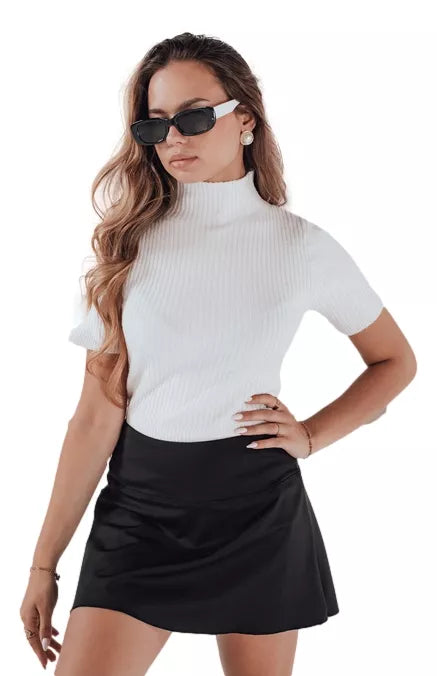 Sieviešu balts džemperis Bela