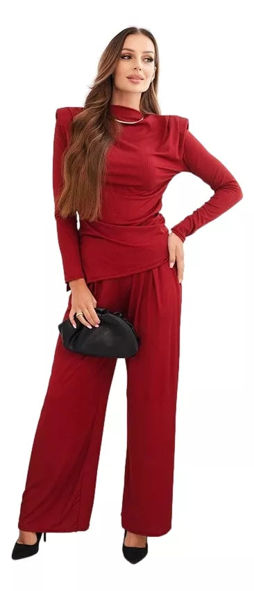 Sieviešu bordo krāsas komplekts Emit.