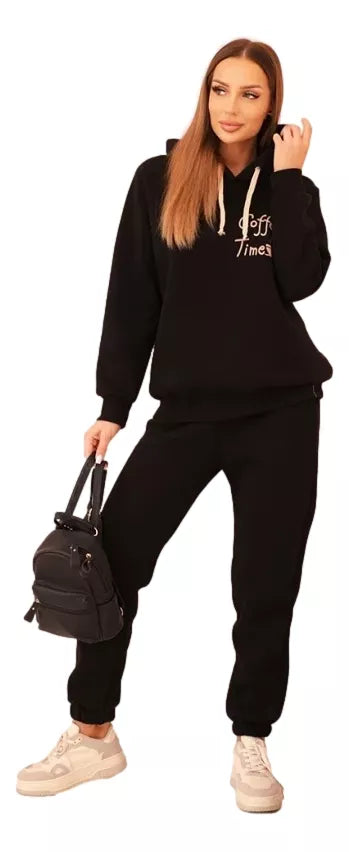 Sieviešu melns komplekts Coffe