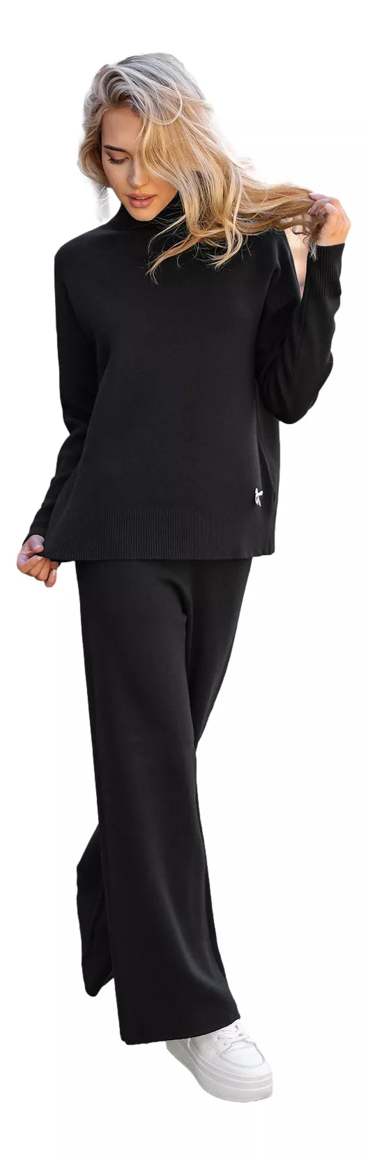 Sieviešu melns brīvā laika kostīms Maribel.