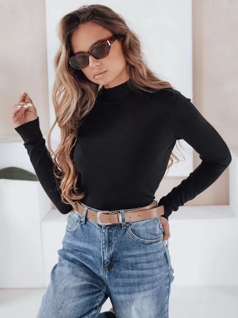 Sieviešu melns džemperis Lena