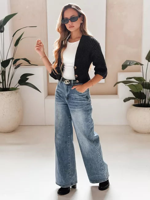 Sieviešu melns džemperis Lorel