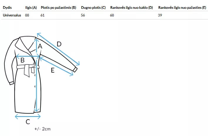 Sieviešu zils mētelis Rita