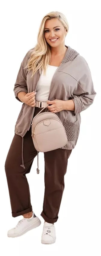 Sieviešu pelēks kapučjakas Alba 