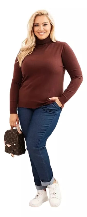 Sieviešu brūns džemperis Nolo 