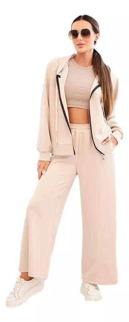 Sieviešu brūns brīvā laika kostīms Jener.