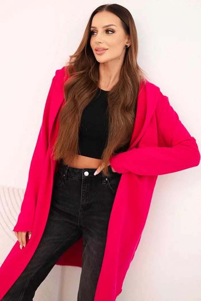 Sieviešu spilgti rozā kapučjakas Alison