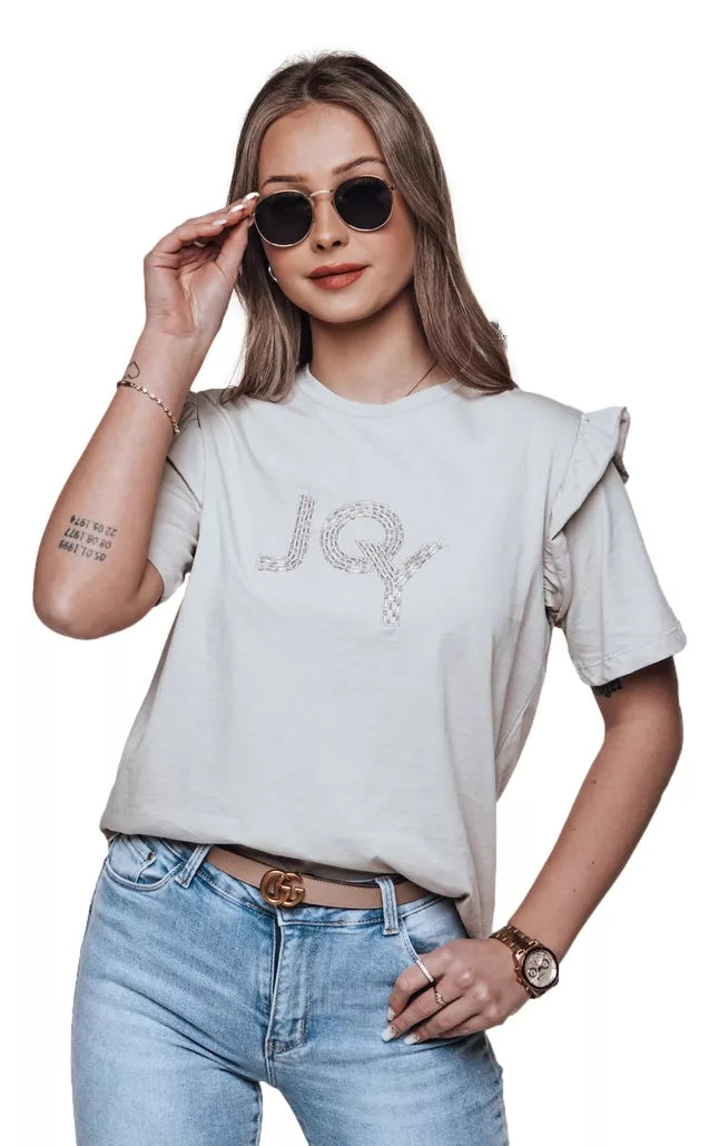 Sieviešu pelēks T-krekls Lyse