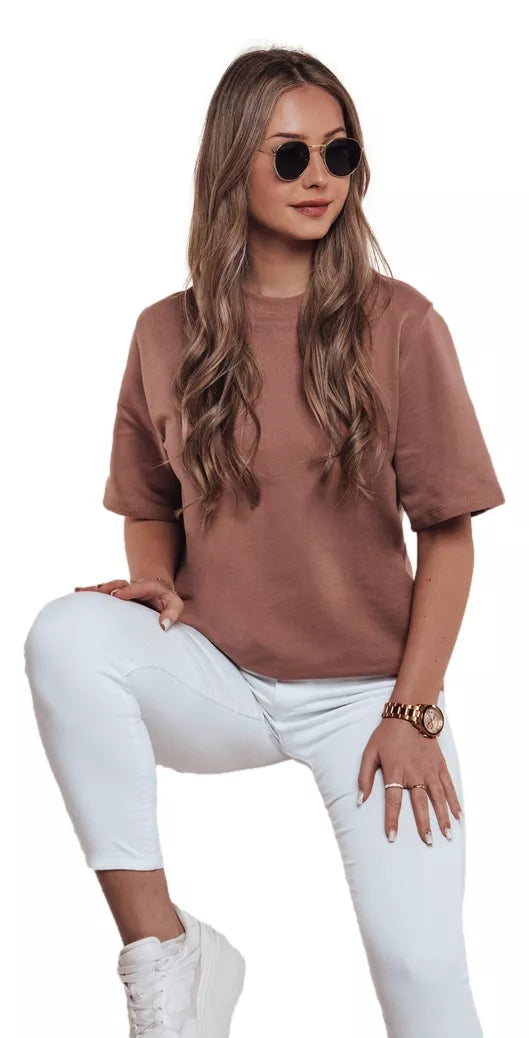 Sieviešu brūns T-krekls Silvi