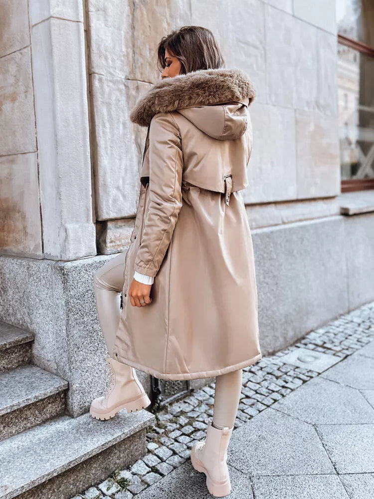 Brūna garā sieviešu jaka Juste