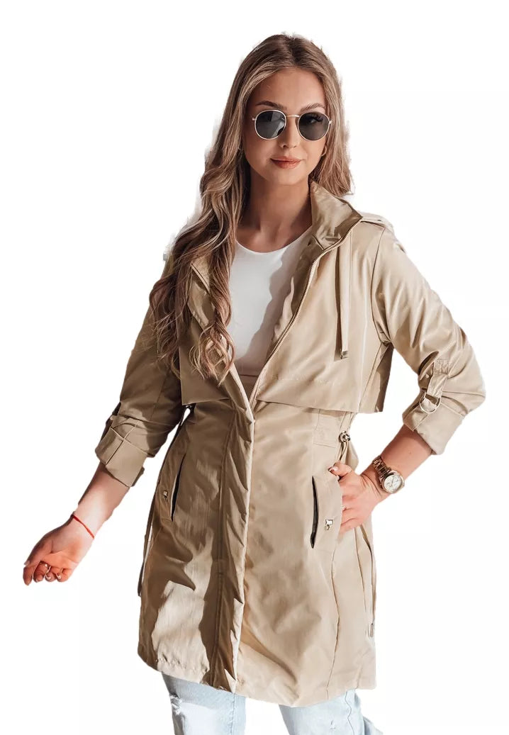 Sieviešu brūna jaka Newmoon