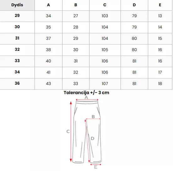 Vīriešu zilas džinsa bikses Monter
