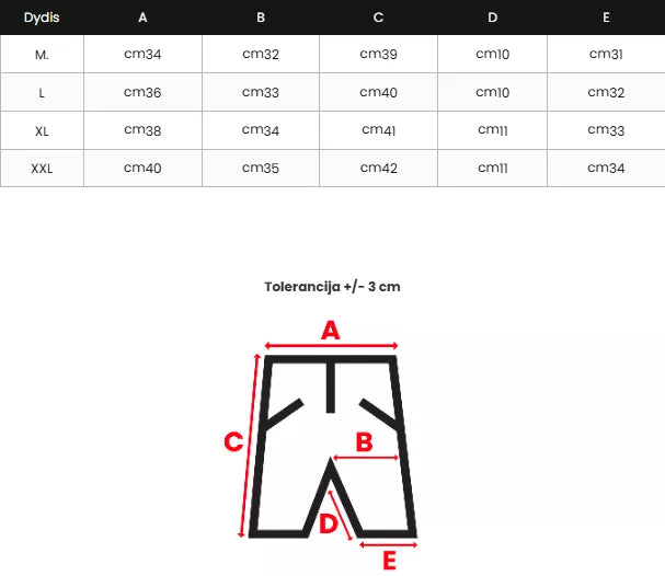 Vīriešu šorti melni/zaļi Renald