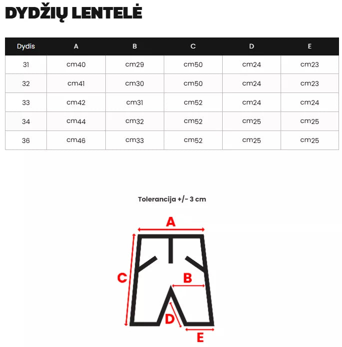 Vīriešu melnas šorti Remo