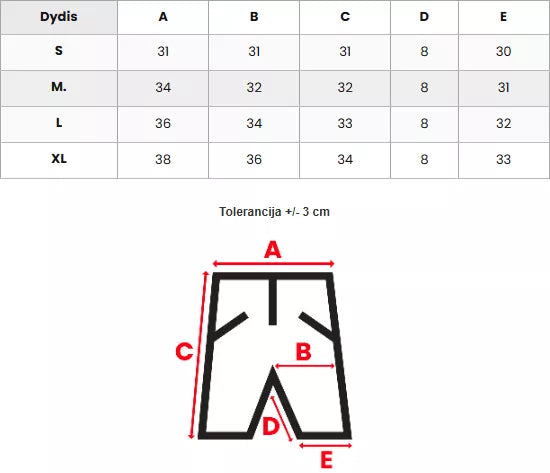 Sieviešu sarkani sporta šorti Boni