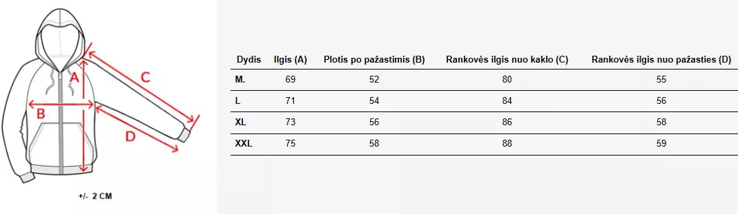 Vīriešu zaļa kapučjaka LTU