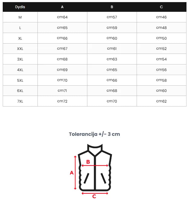 Vīriešu melna veste Minel