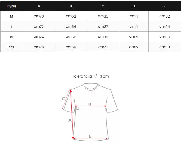 Melns vīriešu T-krekls Rezer