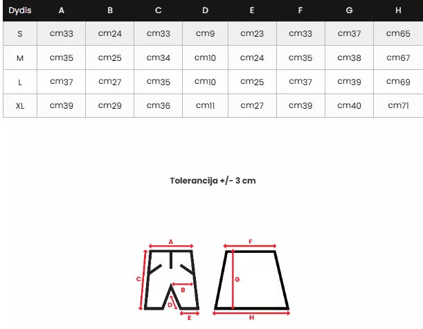 Sieviešu zili svārki-šorti Melani