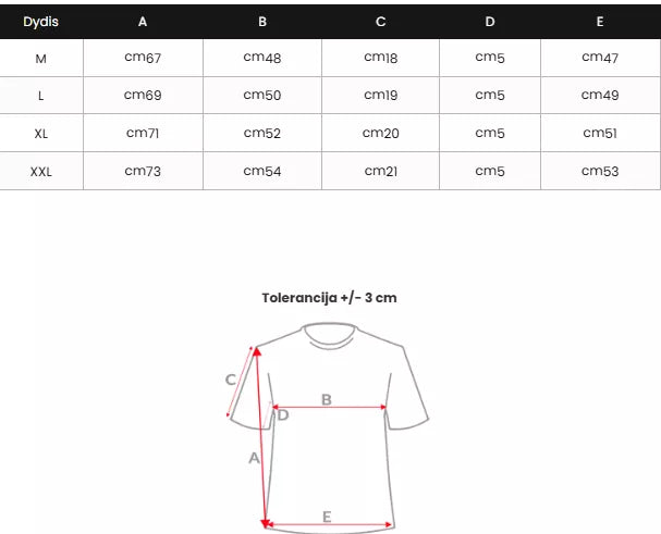 Vīriešu balts Uzvaras T-krekls