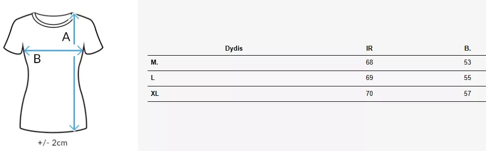Sieviešu melns T-krekls Gulbis 
