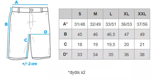 Vīriešu balti šorti Edman