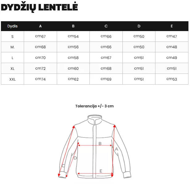 Vīriešu melna/sarkana ziemas jaka Molix 