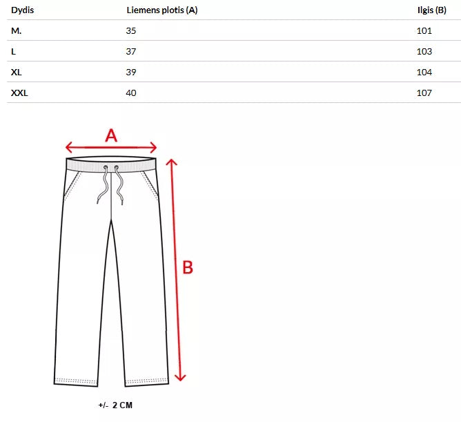 Vīriešu melnas bikses Dean