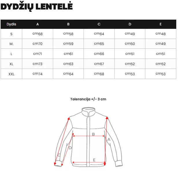 Vīriešu ziemas jaka melna Dorian