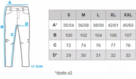 Vīriešu melnas bikses Kerni