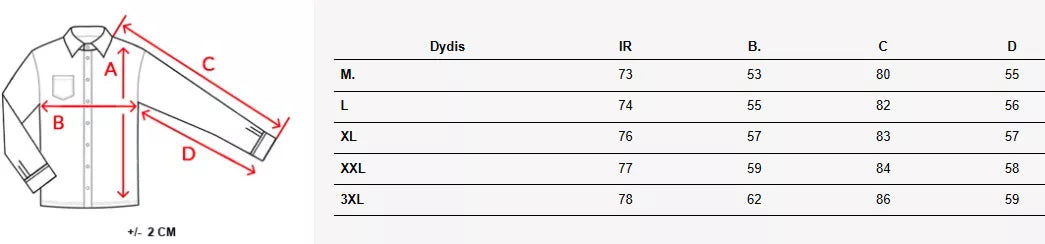 Vīriešu balts krekls Bruno