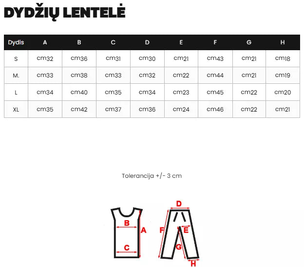Sieviešu melns sporta komplekts