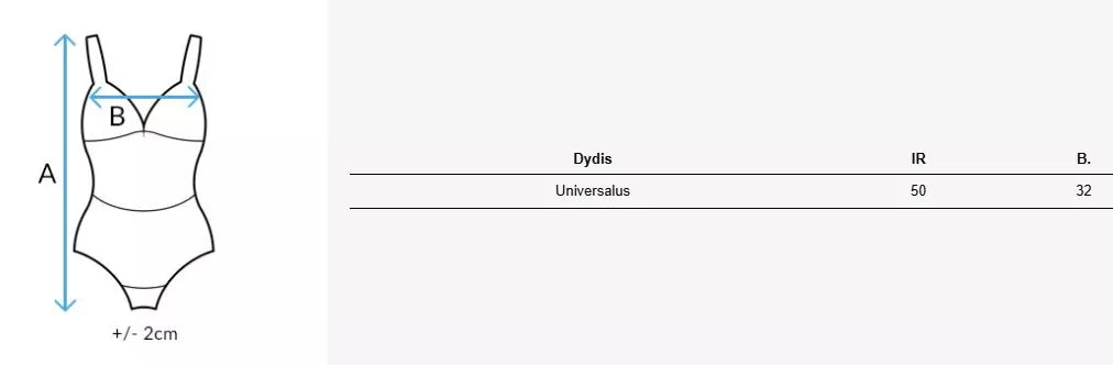 Sieviešu balts svītrains krūšturis Strip