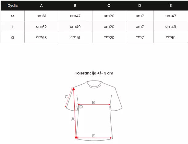 Vīriešu melns T-krekls Bicon