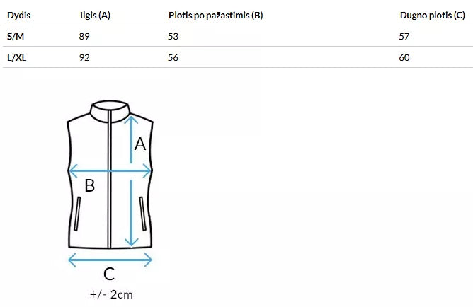 Sieviešu melna/zila veste Chester 