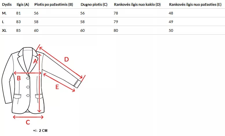 Vīriešu melns ziemas mētelis Coast