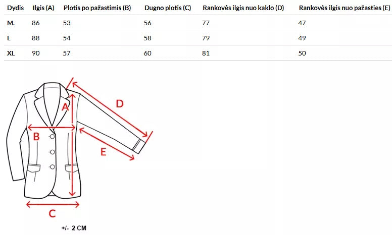 Vīriešu melns mētelis Nelly