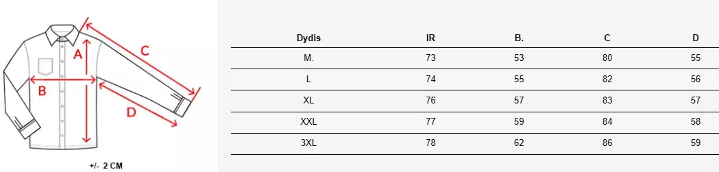 Vīriešu balts krekls Damian