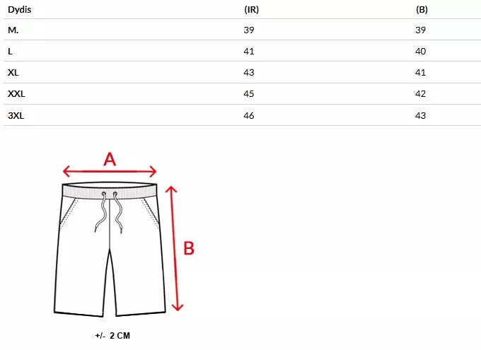 Vīriešu melnas šorti Urba