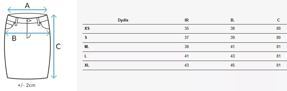 Sieviešu brūni džinsa svārki Tell