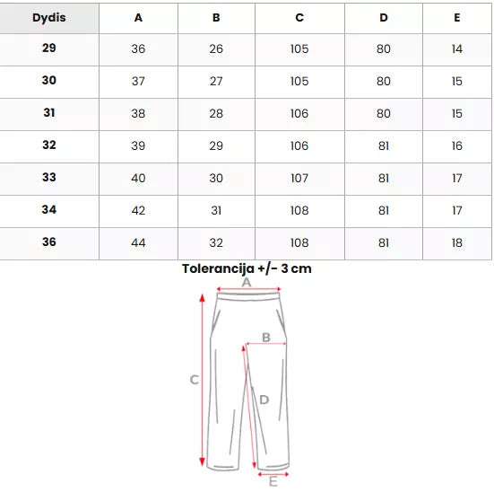 Vīriešu melnas džinsa bikses Monte